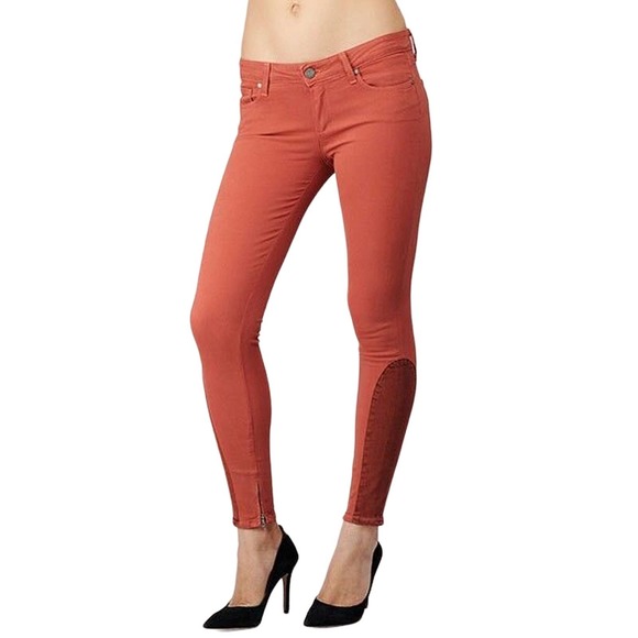 Paige Saddle Patch Ultra Skinny Jeans Pants Trousers Chimney 24 Nwt $209 - Picture 1 of 3